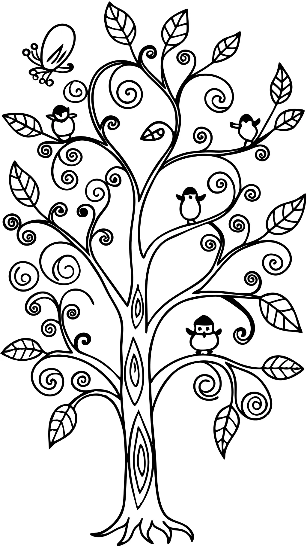 branch coloring page